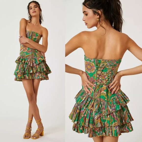 Anthropologie Dresses & Skirts - Anthropologie Love The Label Corset Ruffled Mini Dress Size Medium NWT $325